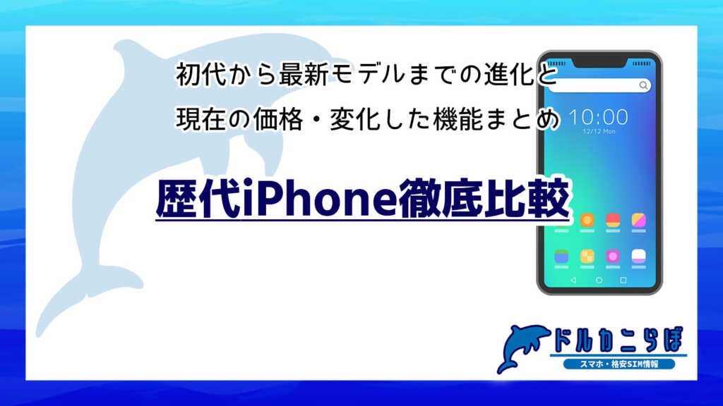 歴代iPhone徹底比較｜初代から最新モデルまでの進化と現在の価格・変化した機能まとめ