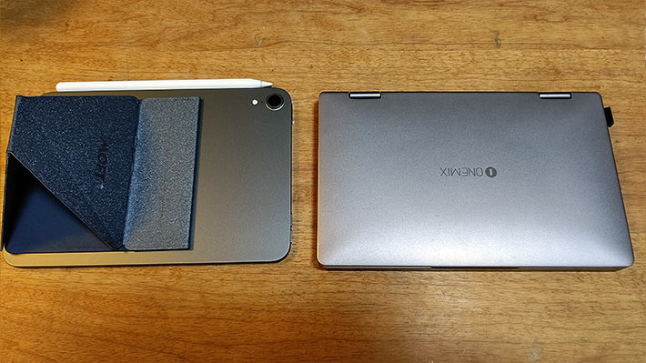 iPad mini6とOneMix 3Proプラチナエディション