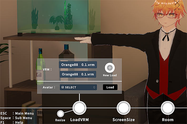 VRoom「LoadVRM」内