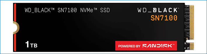 Sandisk「WD_Black SN7100 NVMe SSD WDS100T4X0E」
