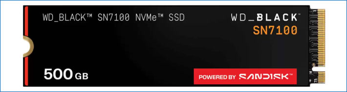 Sandisk「WD_Black SN7100 NVMe SSD WDS500G4X0E」